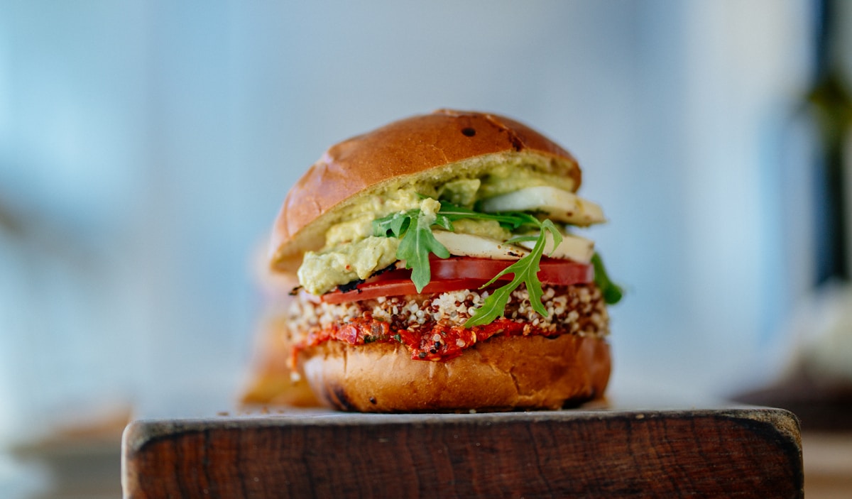 Crispy chicken burger with slaw and peri-peri mayo